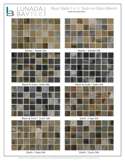 Buyi Slate 1 x 1 / Sumi-e Glass Blend