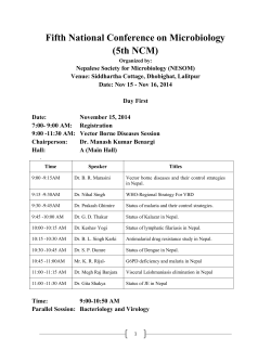 Fifth National Conference on Microbiology (5th NCM)