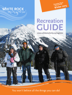 Leisure Guide - City of White Rock