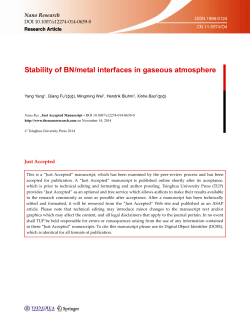 Stability of BN/metal interfaces in gaseous atmosphere  Nano Research Just Accepted