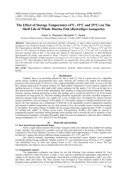 IOSR Journal of Environmental Science, Toxicology and Food Technology (IOSR-JESTFT)