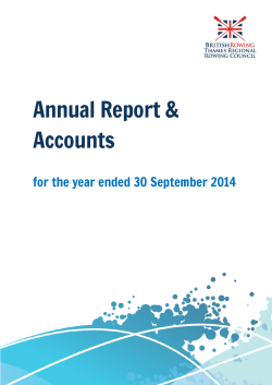 Annual Report &amp; Accounts for the year ended 30 September 2014