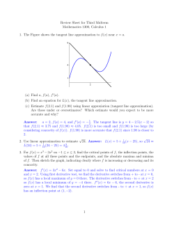 Review Sheet for Third Midterm Mathematics 1300, Calculus 1