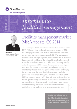FM Insights into facilities management Facilities management market