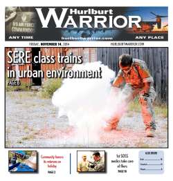 SErE class trains in urban environment  PagE 6