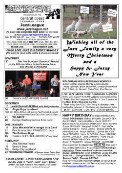 Wishing all of the central coast JazzLeague