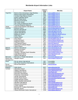 Worldwide Airport Information Links