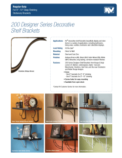 200 Designer Series Decorative Shelf Brackets Regular-Duty For 6&#34;–10&#34; Deep Shelving