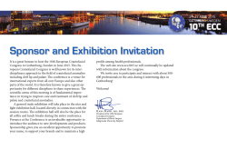 Sponsor and Exhibition Invitation