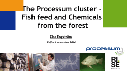 The Processum cluster - Fish feed and Chemicals from the forest