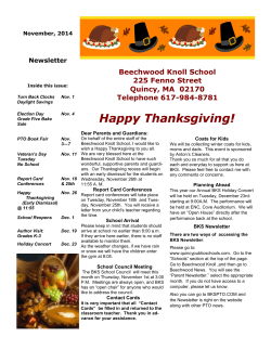Happy Thanksgiving!  Newsletter