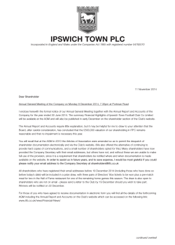 IPSWICH TOWN PLC