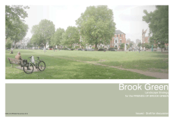 Brook Green Landscape Strategy for the FRIENDS OF BROOK GREEN