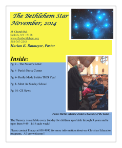 Inside The Bethlehem Star November, 2014