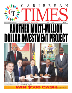 ANOTHER MULTI-MILLION DOLLAR INVESTMENT PROJECT