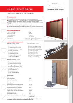 H H U S K Y   T E L... TELESCOPIC DOOR SYSTEM