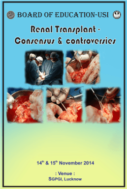 Renal Transplant - Consensus &amp; controversies Board of education-usi
