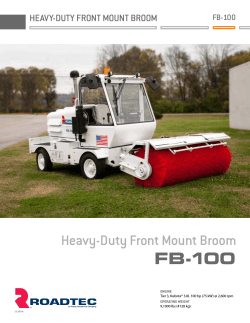 FB-100 heavy-duty Front Mount broom heavy-duty Front Mount brooM Fb-100