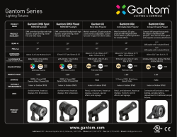 Gantom Series Lighting Fixtures Gantom iQx Gantom DMX Spot