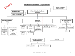 FY14 Service Center Organization