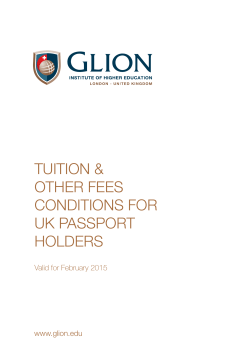 TUITION &amp; OTHER FEES CONDITIONS FOR UK PASSPORT