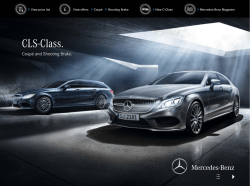 CLS-Class. Coupé and Shooting Brake. View price list New C-Class