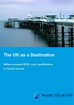 The UK as a Destination in Travel &amp; Tourism