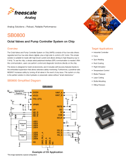 SB0800 Octal Valves and Pump Controller System on Chip