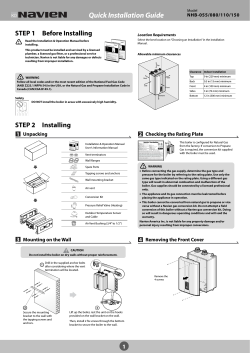 Quick Installation Guide STEP 1  Before Installing