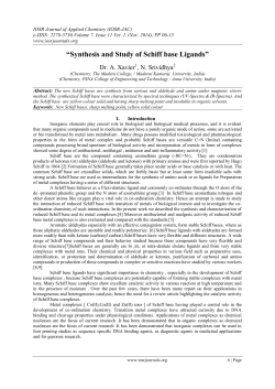 IOSR Journal of Applied Chemistry (IOSR-JAC)