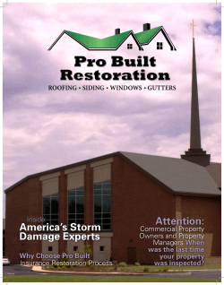 Attention: America’s Storm Damage Experts Commercial Property