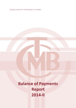 Balance of Payments Report 2014-II