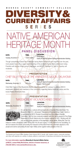 DIVERSITY&amp; NATIVE AMERICAN HERITAGE MONTH CURRENT AFFAIRS