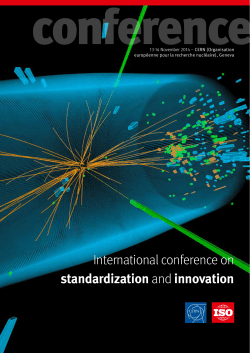 conference International conference on standardization 13-14 November 2014 – CERN (Organisation