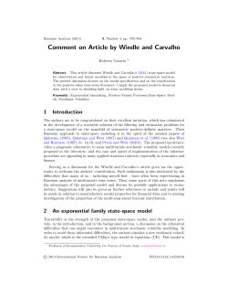 Comment on Article by Windle and Carvalho Roberto Casarin