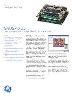 G4DSP-XD3 GE Intelligent Platforms Quad Freescale