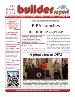 builder  report RIBA launches