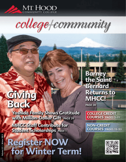 college community Giving Back