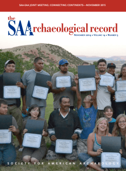 SAA a rchaeological record the