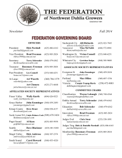 FEDERATION GOVERNING BOARD  OFFICERS