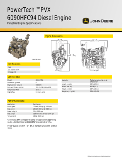PowerTech ™ PVX 6090HFC94 Diesel Engine Industrial Engine Specifications