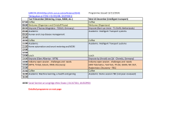 UMICTA 2014 ( Taking place at STIAS (-33.935208, 18.874021) Programme (issued 15/11/2014) Coffee