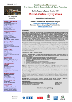 IEEE Event-based Control, Communications &amp; Signal Processing
