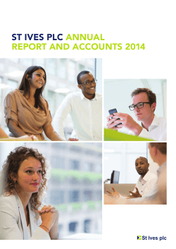 ST IVES PLC ANNUAL REPORT AND ACCOUNTS 2014