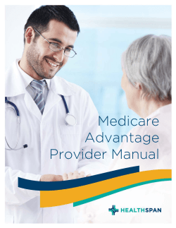 Medicare Advantage Provider Manual