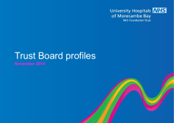 Trust Board profiles November 2014
