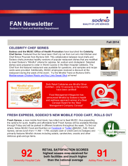 FAN Newsletter CELEBRITY CHEF SERIES