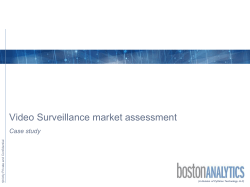 Video Surveillance market assessment Case study  ial