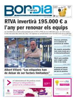 RTVA invertirà 195.000 € a l’any per renovar els equips