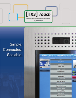 [ ] TX3 Touch